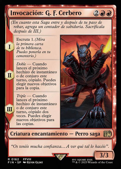 Invocación: G. F. Cerbero