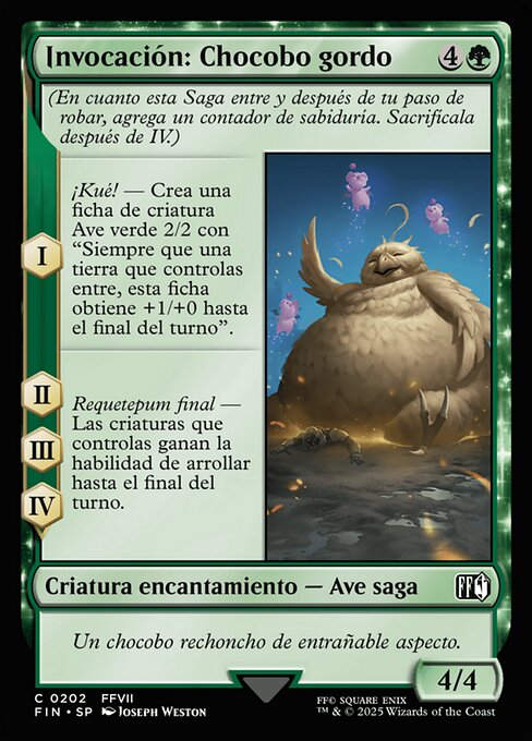 Invocación: Chocobo gordo