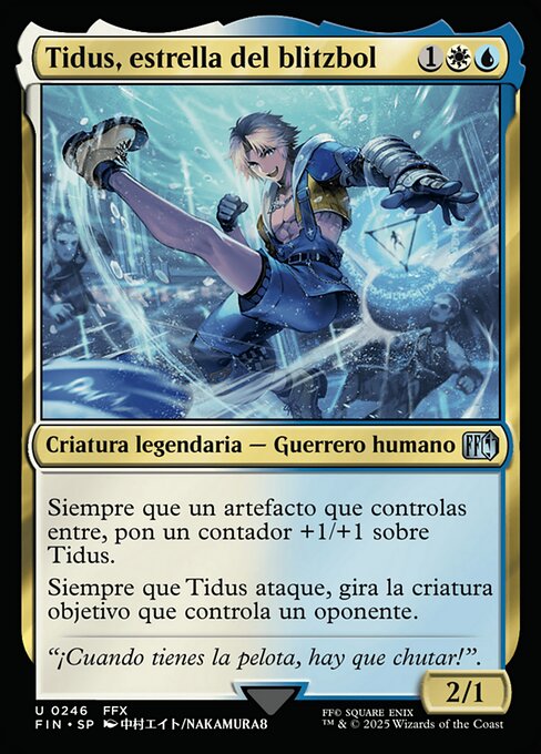 Tidus, estrella del blitzbol