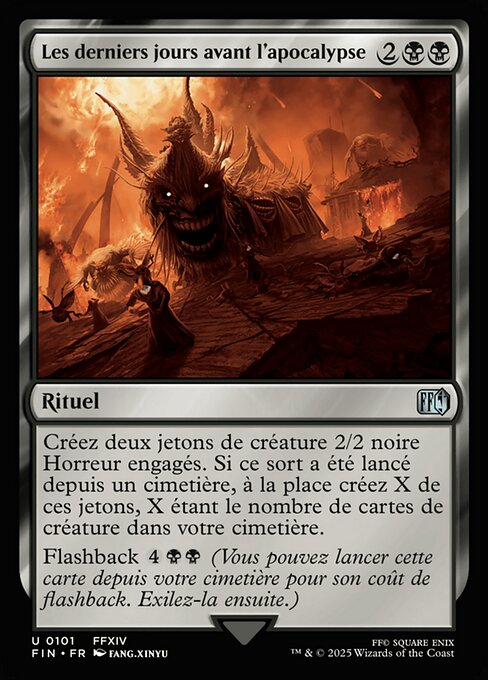 Les derniers jours avant l'Apocalypse