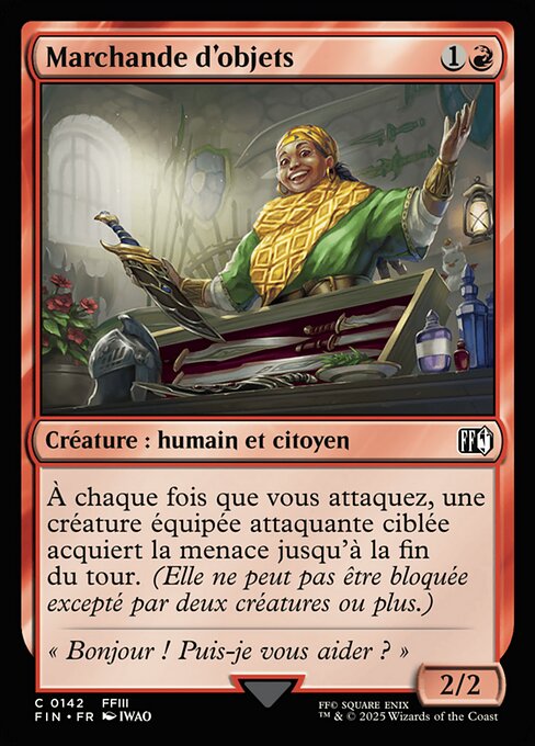 Marchande d'objets
