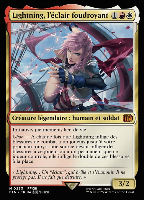 Lightning, l'éclair foudroyant