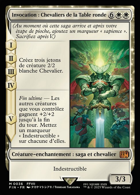 Invocation : Chevaliers de la Table ronde