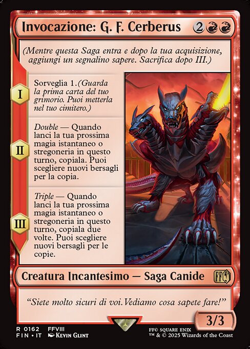 Invocazione: G. F. Cerberus