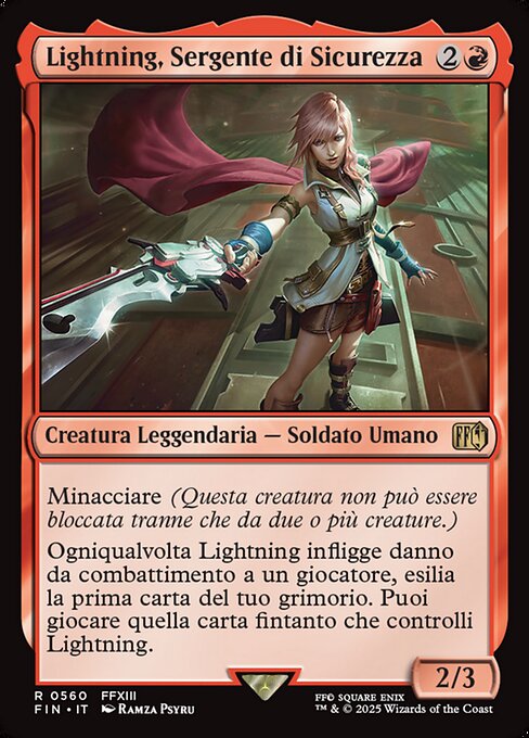 Lightning, Sergente di Sicurezza