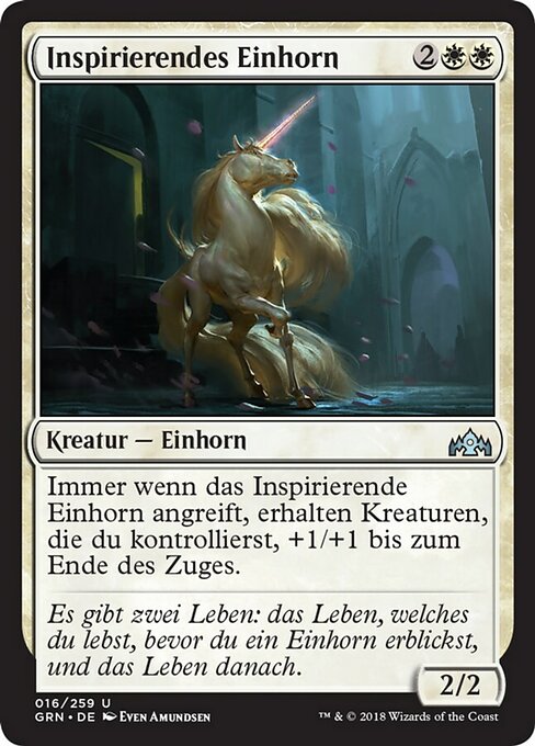 Inspirierendes Einhorn