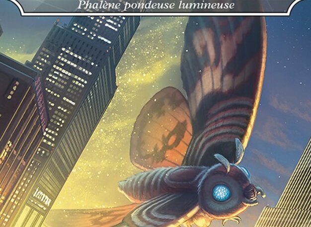 Phalène pondeuse lumineuse