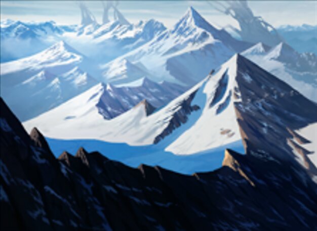 Montagne enneigée