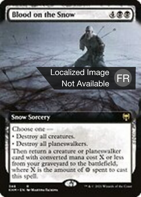 Du sang sur la neige