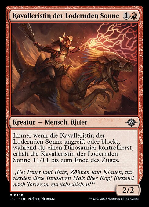 Kavalleristin der Lodernden Sonne