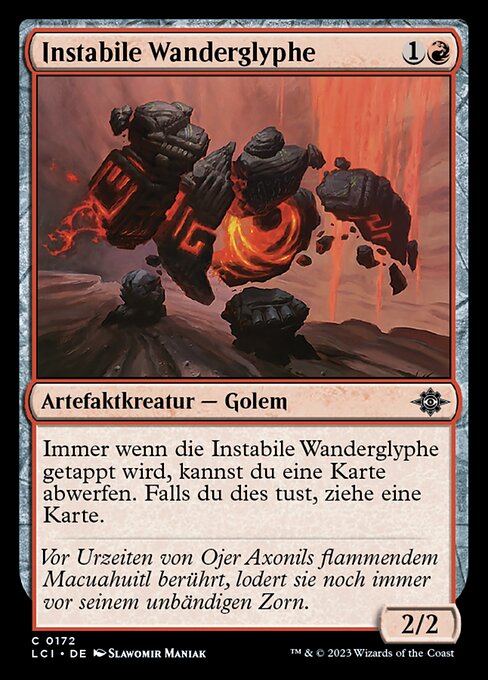 Instabile Wanderglyphe