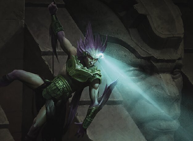 Espeleólogo luz de jade