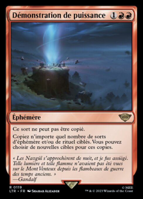 Démonstration de puissance