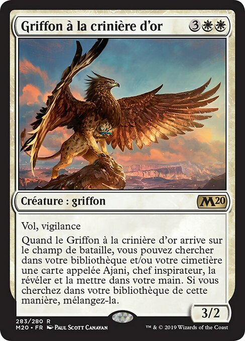 Griffon à la crinière d'or