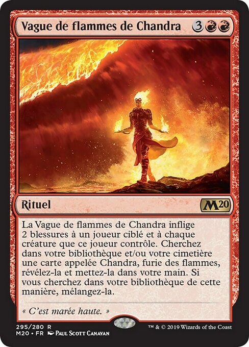 Vague de flammes de Chandra