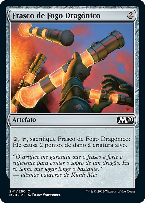 Frasco de Fogo Dragônico