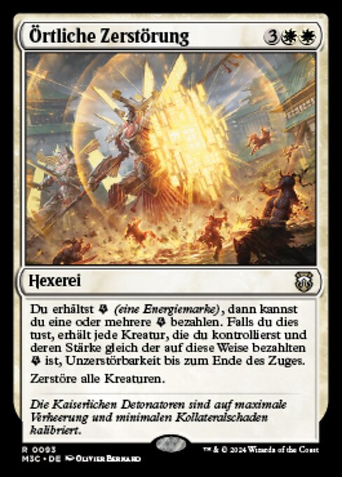 Örtliche Zerstörung