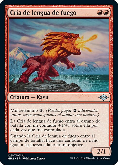 Cría de lengua de fuego