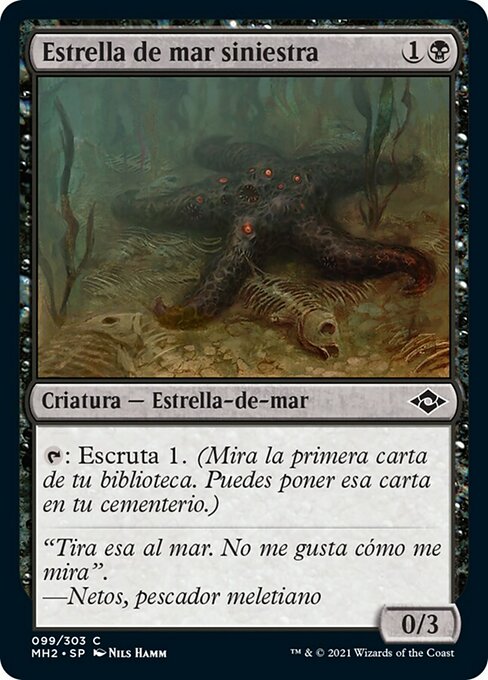 Estrella de mar siniestra