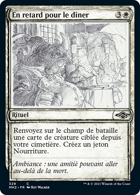 En retard pour le dîner