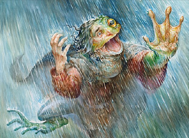 Amphibischer Regenguss
