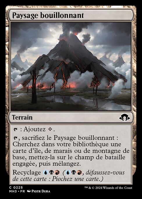 Paysage bouillonnant