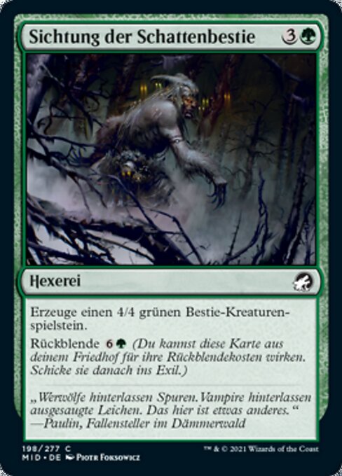 Shadowbeast Sighting