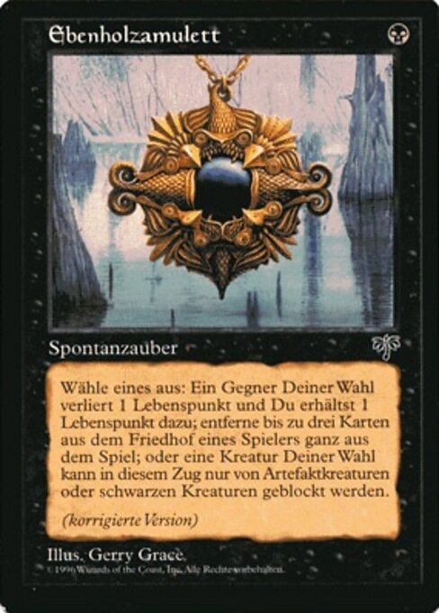 Ebenholzamulett