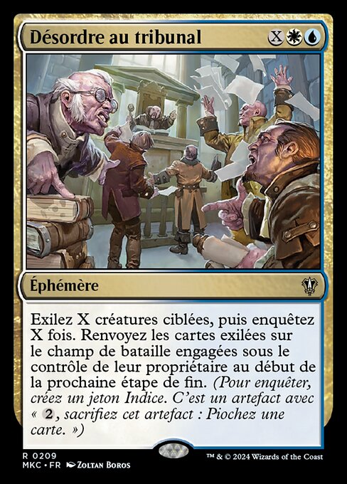 Désordre au tribunal