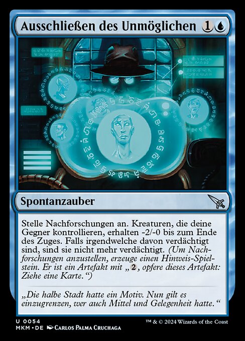 Eliminate the Impossible