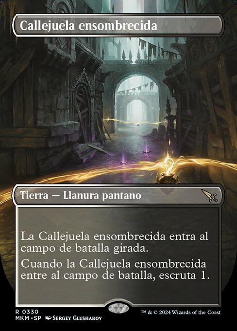 Callejuela ensombrecida