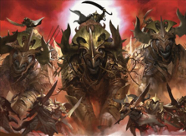 Cavaliers de guerre de la steppe de sable