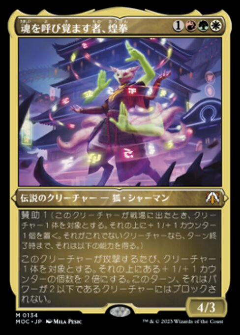 魂を呼び覚ます者、煌拳