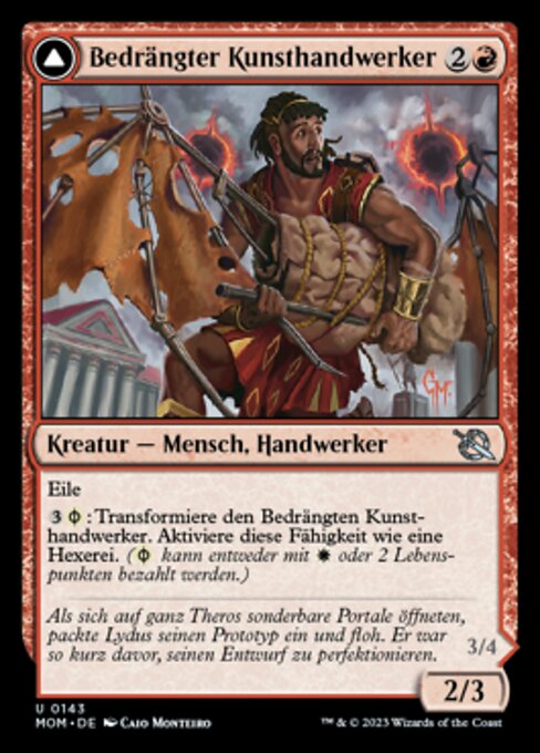 Harried Artisan // Phyrexian Skyflayer