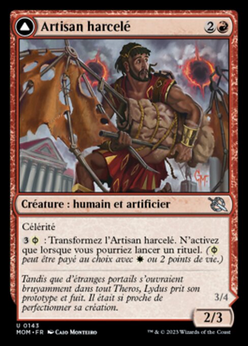 Harried Artisan // Phyrexian Skyflayer