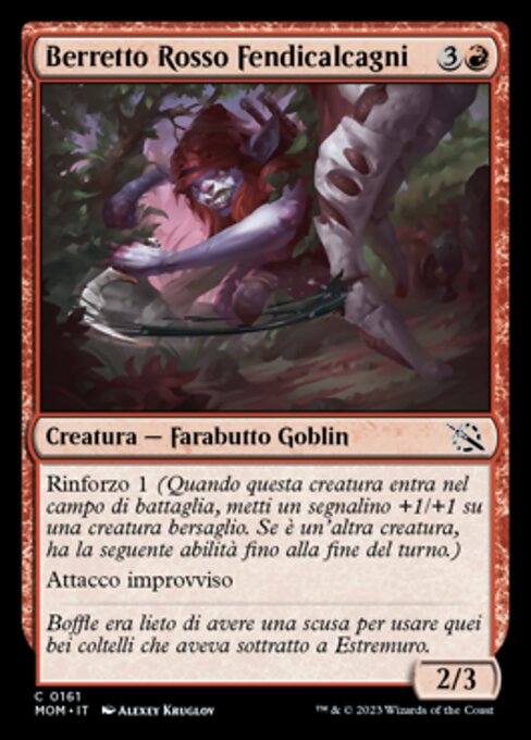 Berretto Rosso Fendicalcagni