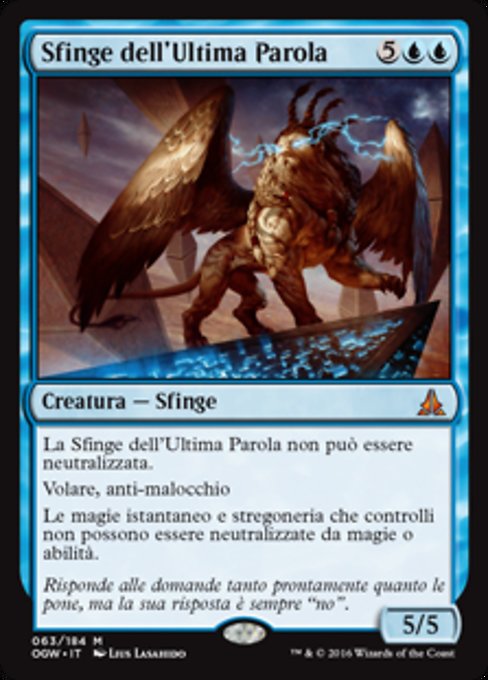 Sphinx of the Final Word