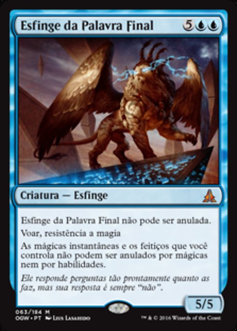 Sphinx of the Final Word