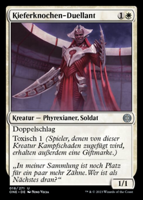 Kieferknochen-Duellant