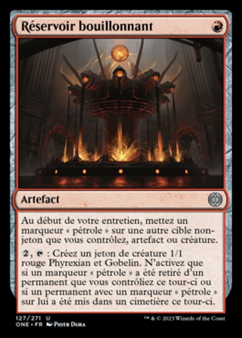 Réservoir bouillonnant