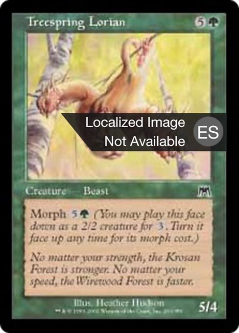 Lorian salta árboles