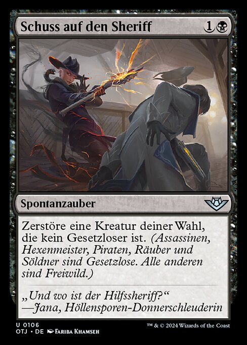 Schuss auf den Sheriff