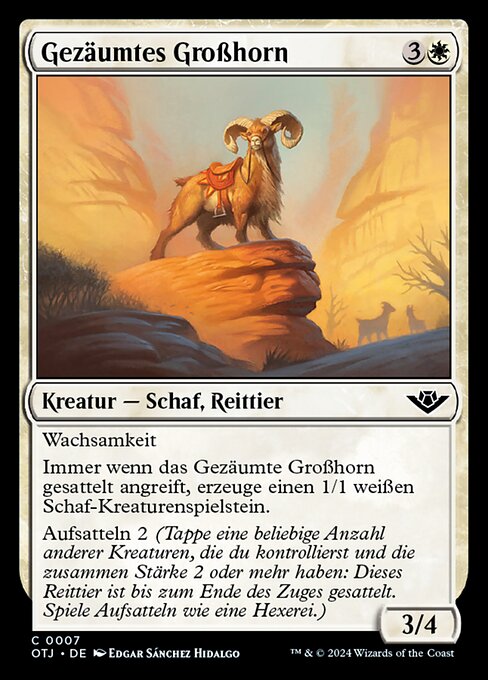 Gezäumtes Großhorn