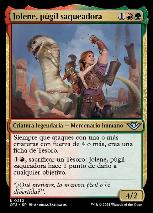 Jolene, púgil saqueadora