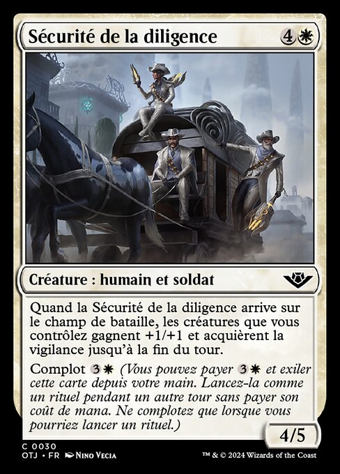 Sécurité de la diligence