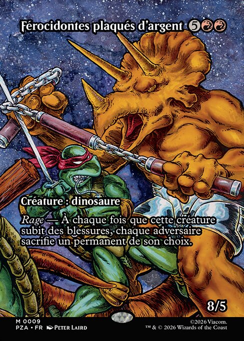 Férocidontes plaqués d'argent