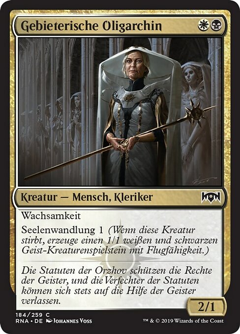 Gebieterische Oligarchin