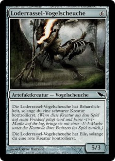 Loderrassel-Vogelscheuche