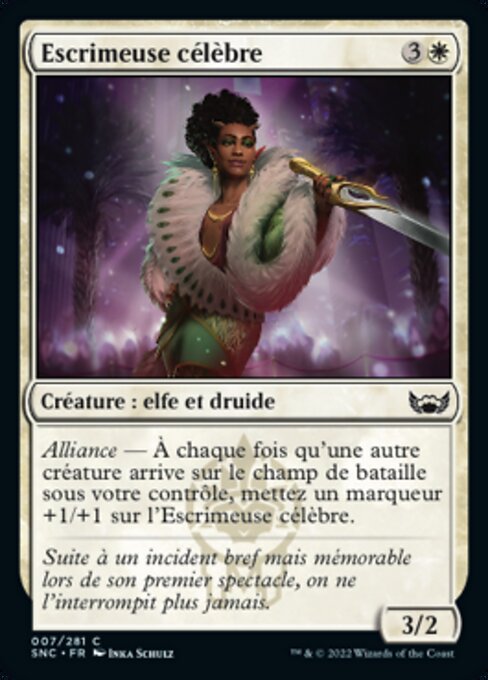 Escrimeuse célèbre