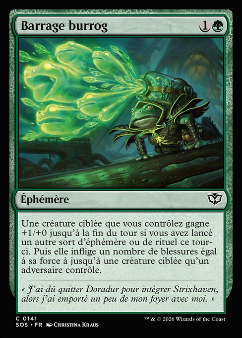 Barrage burrog